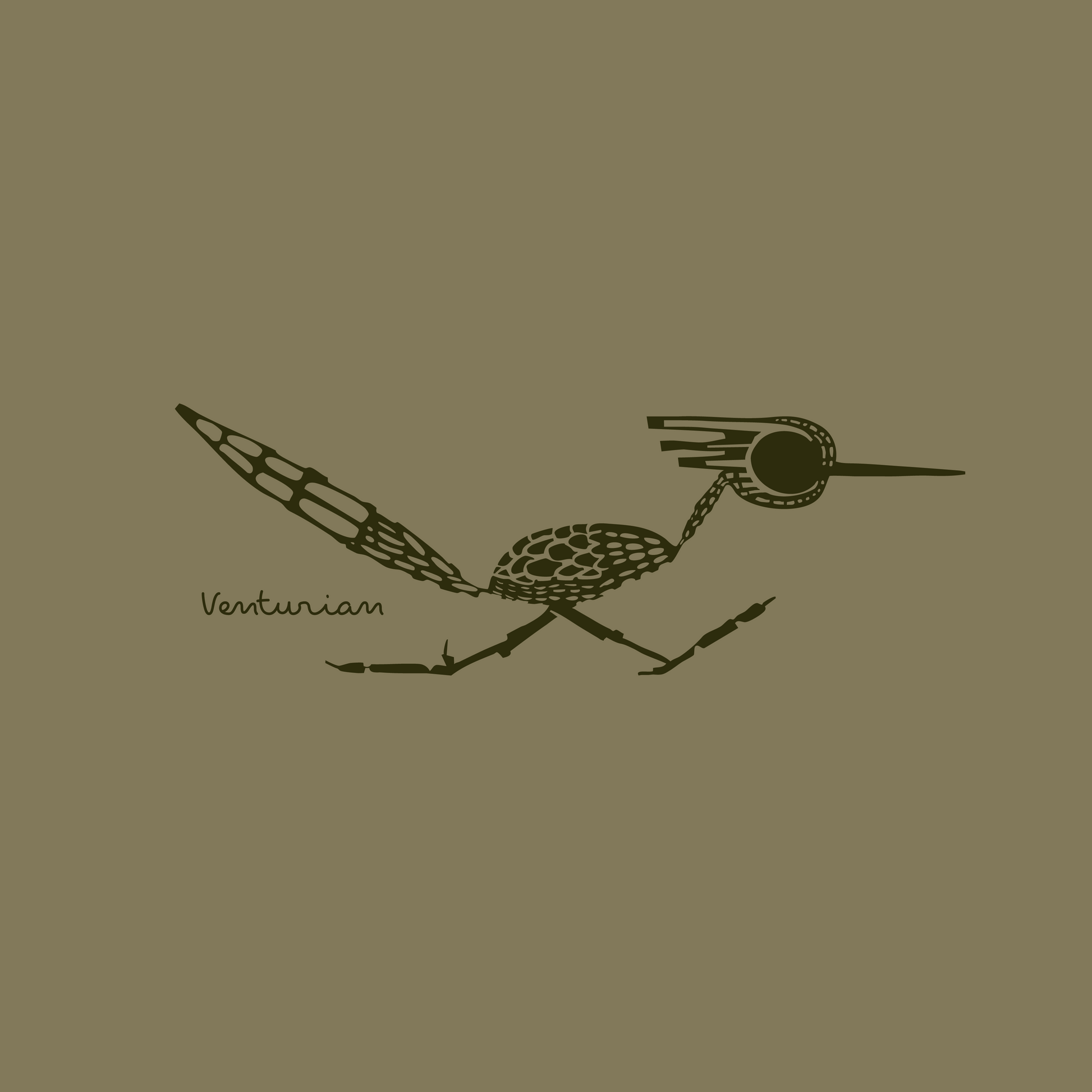 Illustration of a venturian design on a brown background