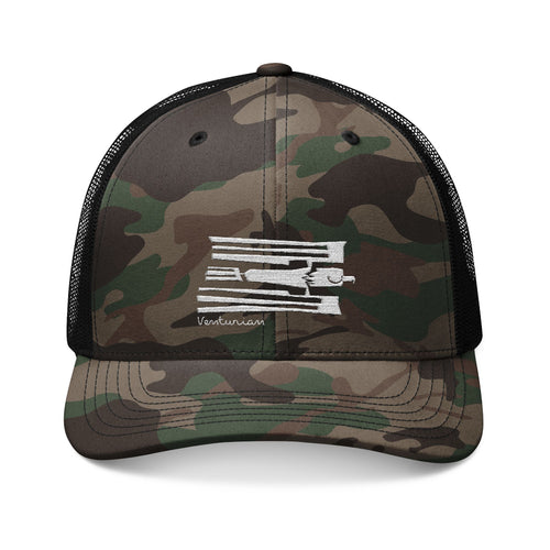 Camouflage Embroidered Eagle Trucker Hat
