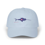Load image into Gallery viewer, Classic Dad Cap with Racing Narwhal Design
