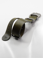 Charger l&#39;image dans la galerie, Black Horween Leather Watch Strap | Venturian WatchWorks
