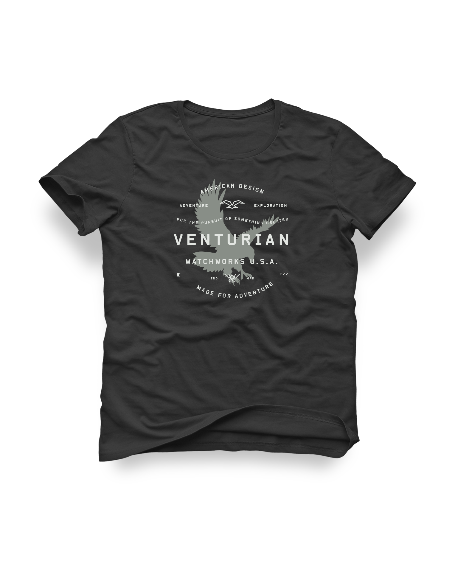 Venturian WatchWorks Eagle Tee — Dark Grey