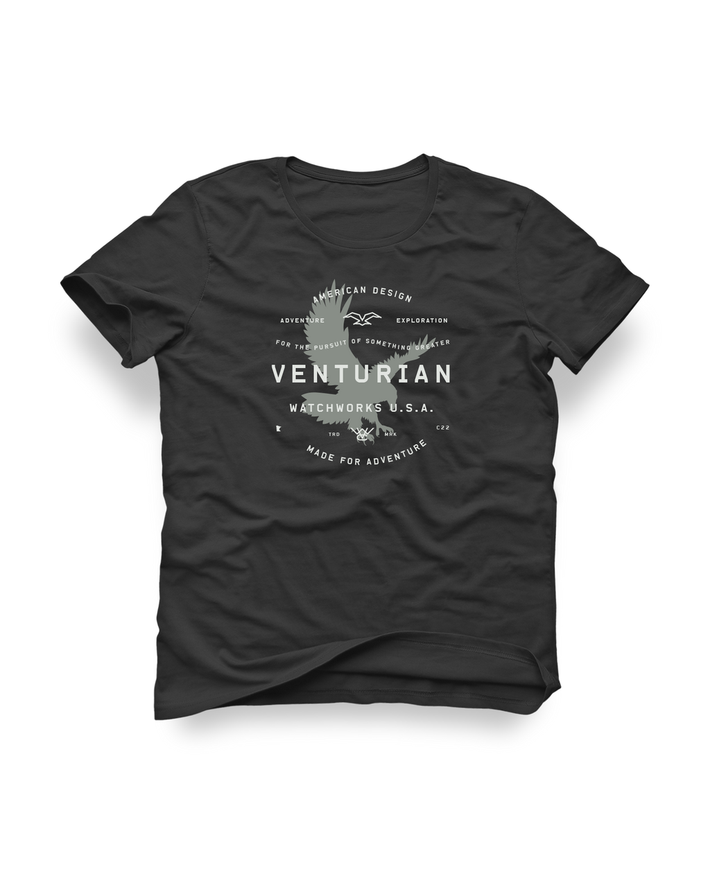 Venturian WatchWorks Eagle Tee — Dark Grey