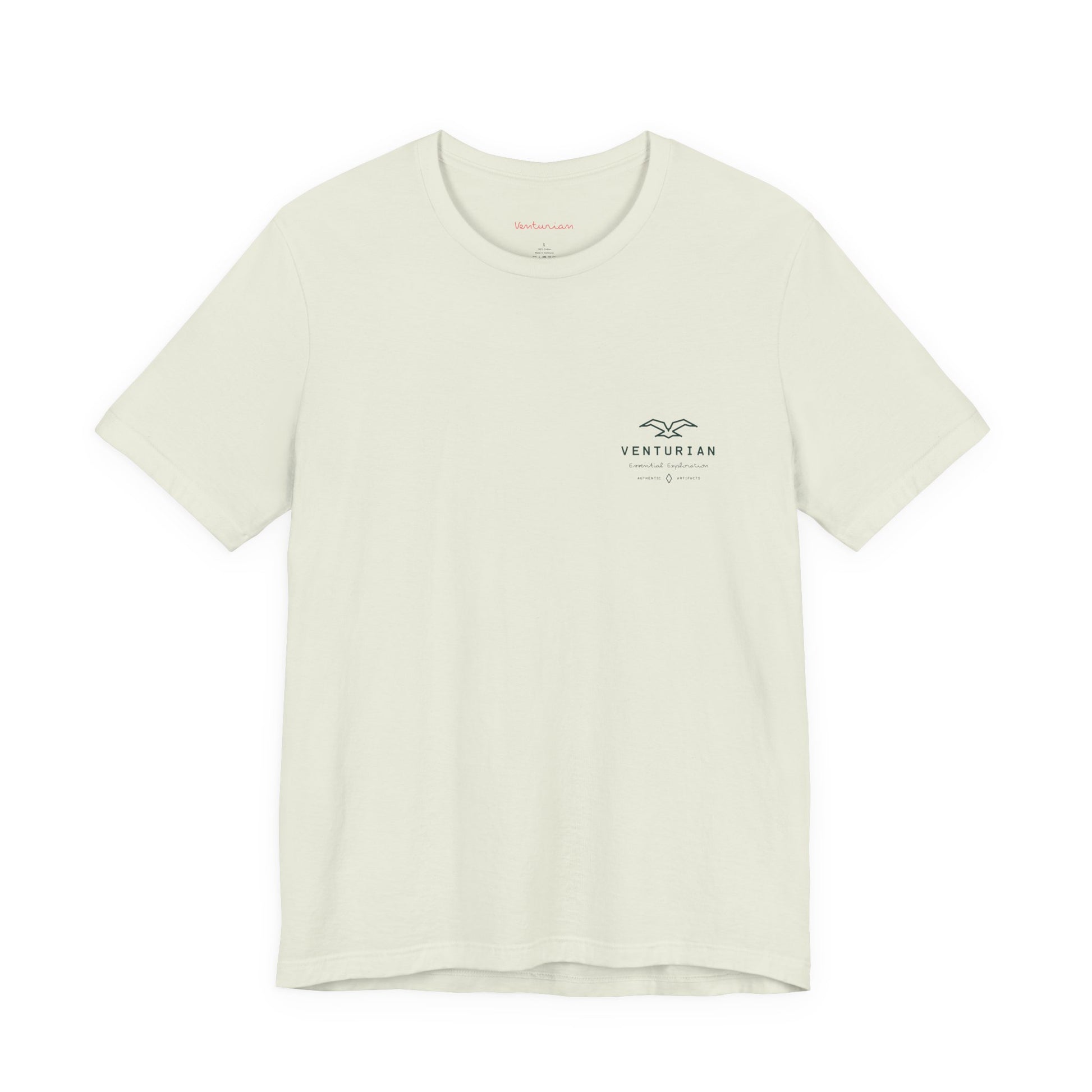 citron t-shirt with a small logo on a white background
